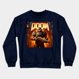 Doom Guy in 3D. Crewneck Sweatshirt